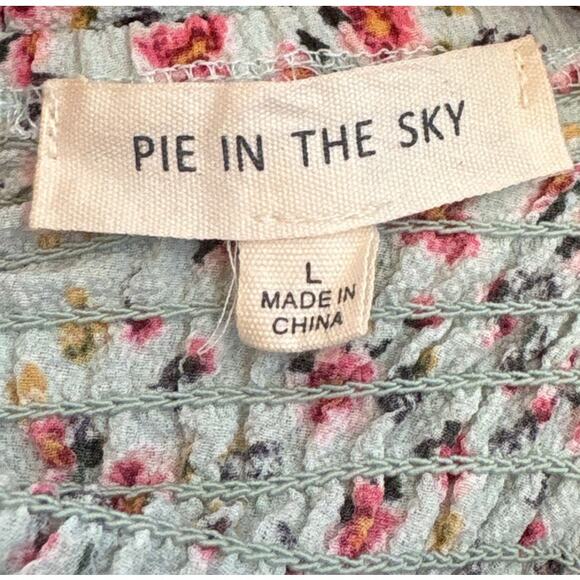 Pie in the Sky Ruffle Floral Tiered Dress Large - Picture 4 of 4